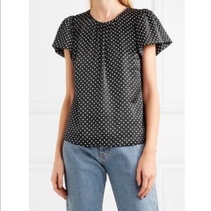 J.Crew “Jacuzzi” Polka Dot Top
